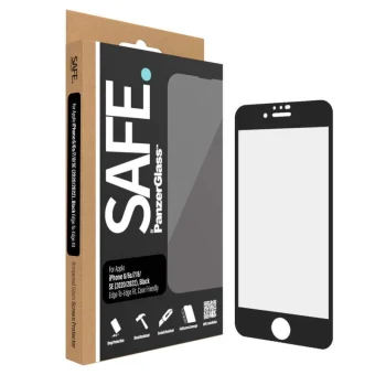PanzerGlass Safe Full Face Tempered Glass Μαύρο (iPhone SE 2022 / 2020 / 8 / 7) SAFE95007
