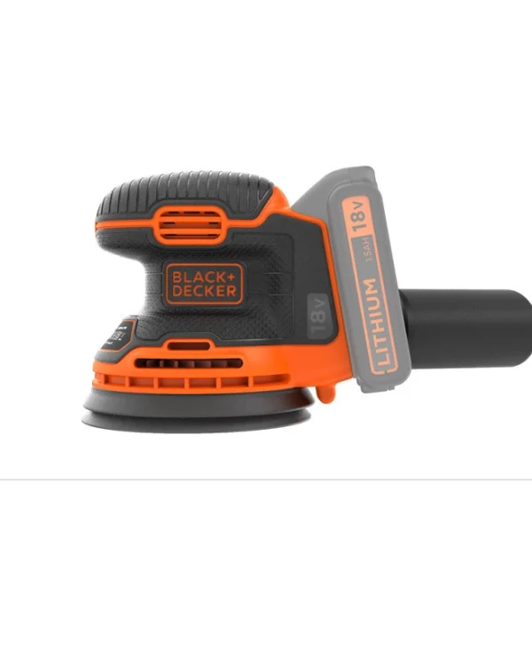 Black & Decker BDCROS18N Έκκεντρο Τριβείο 125mm Μπαταρίας 18V Solo με Σύστημα Αναρρόφησης BDCROS18N-XJ