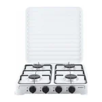 Brock GS 004 W Επιτραπέζια Εστία Υγραερίου με 4 Εστίες Λευκή