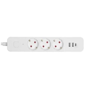 Entac ESES1.5G3-1.5-SW-2UA1UC Πολύπριζο 3 Θέσεων με 2 USB-A, 1 USB-C, Διακόπτη και Καλώδιο 1.5m