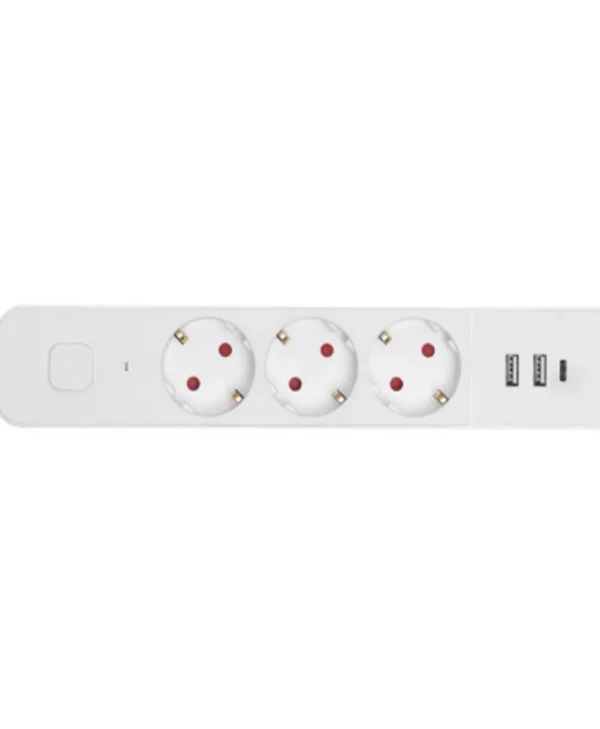 Entac ESES1.5G3-1.5-SW-2UA1UC Πολύπριζο 3 Θέσεων με 2 USB-A, 1 USB-C, Διακόπτη και Καλώδιο 1.5m