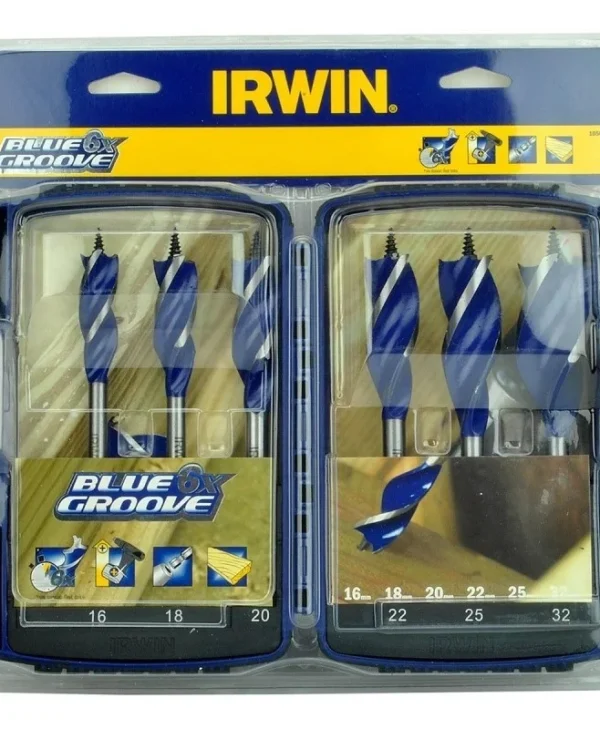 Irwin Drill Σετ 6 Διαμαντοτρύπανα με Εξάγωνο Στέλεχος για Ξύλο IW4042202