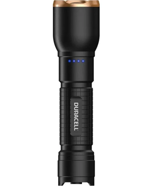 Duracell Επαναφορτιζόμενος Φακός LED IP54 με Μέγιστη Φωτεινότητα 1500lm DF1500R-BLISTER
