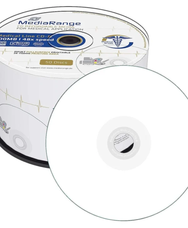 MediaRange Εγγράψιμα CD-R 48x Printable 700MB Cake Box 50τμχ MR229