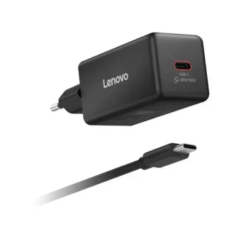Lenovo Φορτιστής GaN με Θύρα USB-C και Καλώδιο USB-C - USB-C 65W (40AW65WBEU)