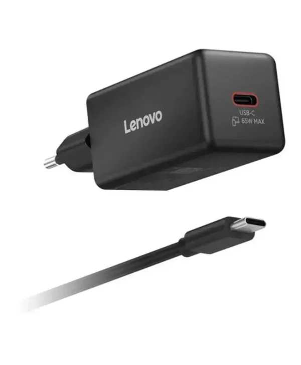 Lenovo Φορτιστής GaN με Θύρα USB-C και Καλώδιο USB-C - USB-C 65W (40AW65WBEU)