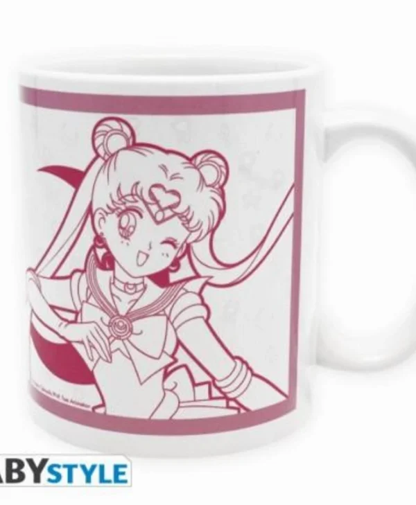 Abysse Sailor Moon & Luna Κούπα Κεραμική Λευκή 320ml ABYMUG144