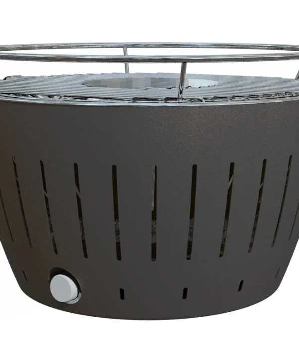 LotusGrill G34 Ανοξείδωτη Φορητή Ψησταριά Κάρβουνου 32x32εκ. Anthracite Grey LOG-AN-34P