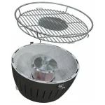 LotusGrill G34 Ανοξείδωτη Φορητή Ψησταριά Κάρβουνου 32x32εκ. Anthracite Grey LOG-AN-34P - Image 4
