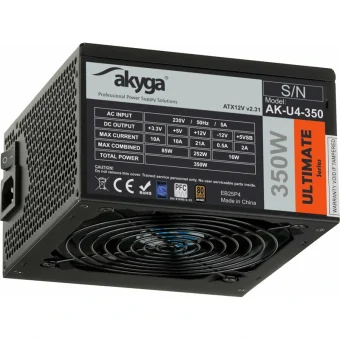 Akyga AK-U4-350 350W Μαύρο Τροφοδοτικό Υπολογιστή Full Wired 80 Plus Bronze