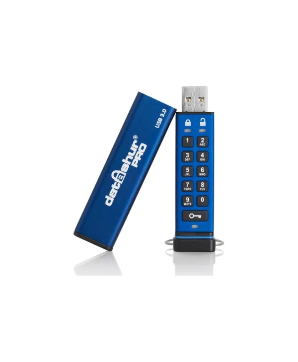 iStorage Datashur Pro 16GB USB 3.0 Stick Μπλε IS-FL-DA3-256-16