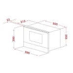 Teka ML 82-G1 BIS L INFINITY G1 Εντοιχιζόμενος Φούρνος Μικροκυμάτων με Grill 21lt Μαύρος 2999 - Image 8