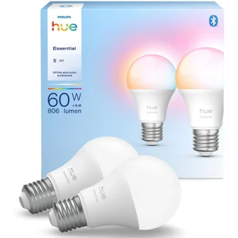 Philips Smart Λάμπα Philips Hue LED για Ντουί E27 και Σχήμα A60 8720169392243
