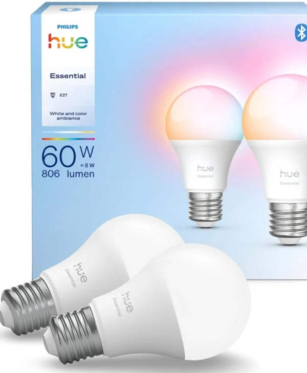 Philips Smart Λάμπα Philips Hue LED για Ντουί E27 και Σχήμα A60 8720169392243