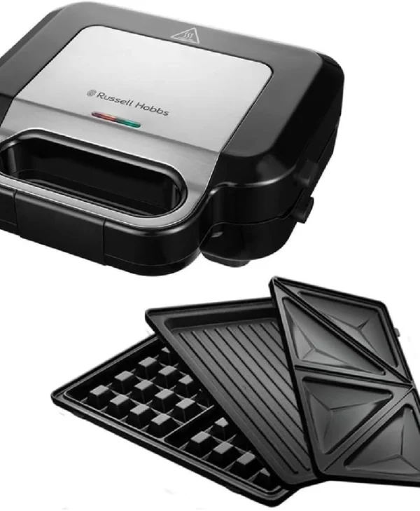Russell Hobbs Τοστιέρα με Αποσπώμενες Πλάκες για 2 Τοστ 750W Μαύρη 26810-56