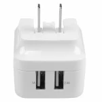 StarTech Φορτιστής Χωρίς Καλώδιο με 2 Θύρες USB-A 17W Λευκός (International Travel) USB2PACWH - Image 3