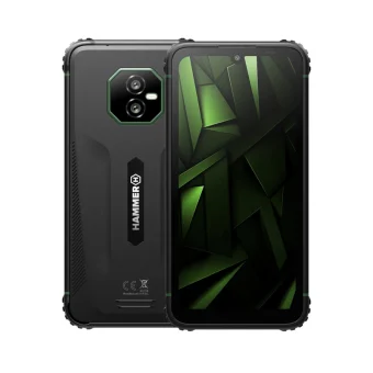 Hammer Ranger Dual SIM (8/256GB) Ανθεκτικό Smartphone Μαύρο-Πράσινο TEL001062