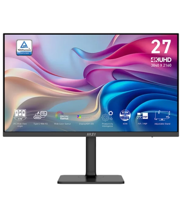 MSI Modern MD272UPHG IPS Monitor 27" 4K 3840x2160 με Χρόνο Απόκρισης 4ms GTG MODERN MD272UPHG