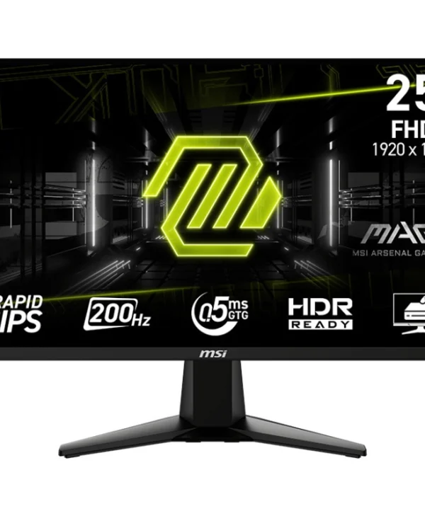 MSI MAG 255F E20 IPS Gaming Monitor 24.5" FHD 1920x1080 200Hz με Χρόνο Απόκρισης 0.5ms GTG