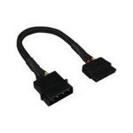 Sharkoon 4-Pin Molex - 15-Pin Sata Cable 0.15m Μαύρο 4044951018888 - Image 2