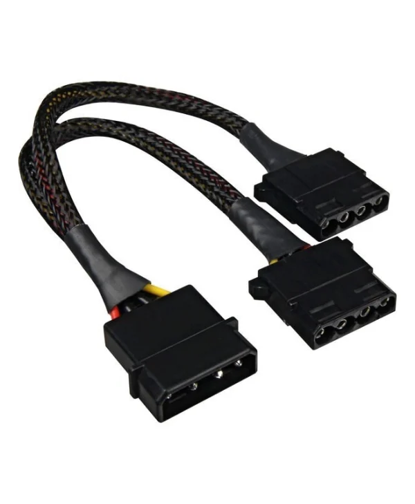 Sharkoon 4-Pin Molex - 2x 4-Pin pwm Cable 0.15m Μαύρο 4044951018925