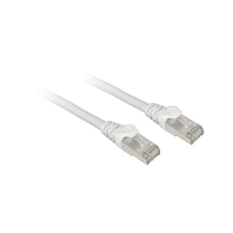 Sharkoon S/FTP Cat.7a (10Gbps) Καλώδιο Δικτύου Ethernet 2m Λευκό 4044951029419