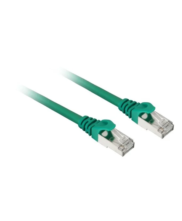 Sharkoon S/FTP Cat.7a (10Gbps) Καλώδιο Δικτύου Ethernet 0.5m Πράσινο 4044951029532
