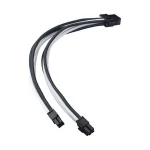 Silverstone 8-Pin EPS - 4 Pin EPS Cable 0.3m Μαύρο SST-PP07E-EPS8BW - Image 2