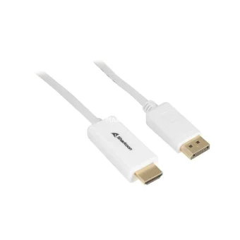 Sharkoon Cable DisplayPort male - HDMI male 2m Λευκό (MX-1847829) 4044951037711