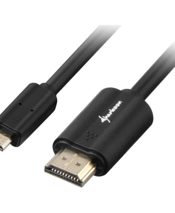Sharkoon HDMI 1.4 High Speed 1080p 120Hz Cable HDMI male - micro HDMI male 1.5m Μαύρο 4044951017973