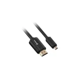 Sharkoon HDMI 1.4 High Speed 1080p 120Hz Cable HDMI male - micro HDMI male 1.5m Μαύρο 4044951017973 - Image 2