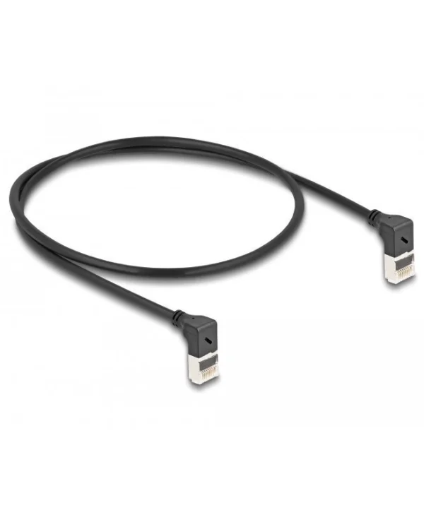 DeLock S/FTP Cat.6a (Gigabit) Καλώδιο Δικτύου Ethernet 0.5m Μαύρο 80280