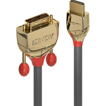 Lindy Cable DVI-D male - HDMI male 15m Μαύρο (36199)
