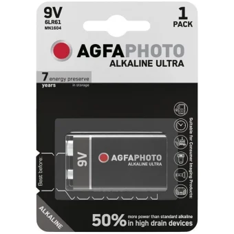 AgfaPhoto Ultra Αλκαλική Μπαταρία 9V 1τμχ Battery 110-851808