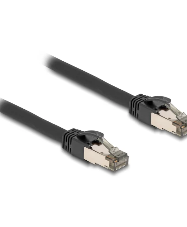 DeLock U/FTP (STP) Cat.6a (Gigabit) Καλώδιο Δικτύου Ethernet 10m Μαύρο 80244