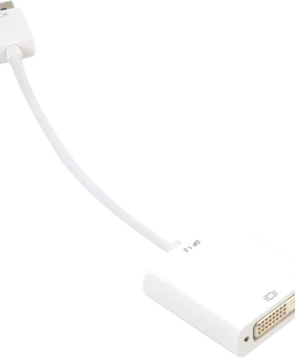 Sharkoon Μετατροπέας DisplayPort male σε DVI-D female Λευκό 1τμχ 4044951020300