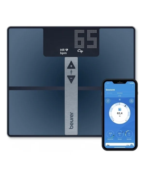 Beurer Smart Ζυγαριά 180kg με Bluetooth Μαύρη 76009