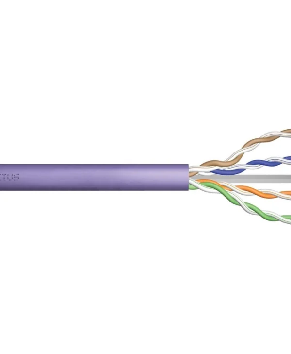 Digitus U/UTP Cat.6 (Gigabit) Καλώδιο Δικτύου Ethernet χωρίς ακροδέκτες 100m Μωβ DK-1616-VH-1