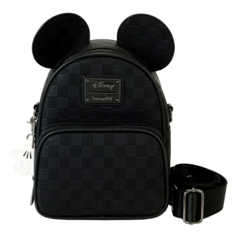 Loungefly Παιδική Τσάντα Ώμου Μαύρη 21x15x11εκ. Mickey Ear WDTB3129