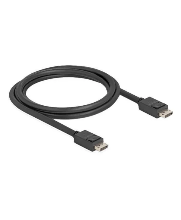DeLock Cable DisplayPort male - DisplayPort male 1.8m Μαύρο (81175)