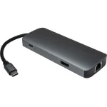 Inter-Tech H-428 USB-C Docking Station με HDMI 4K PD Ethernet Μαύρο 88885665