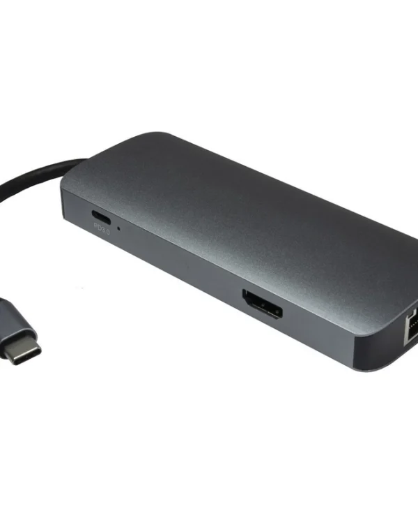 Inter-Tech H-428 USB-C Docking Station με HDMI 4K PD Ethernet Μαύρο 88885665