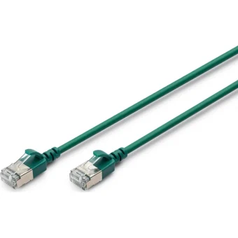 Digitus F/FTP Cat.6a (Gigabit) Καλώδιο Δικτύου Ethernet 1.5m Πράσινο DK-1632-A-015S-G