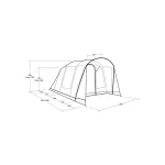 Outwell Χειμερινή Σκηνή Camping Τούνελ Ορειβασίας Μπλε Αδιάβροχη 4000mm 40εκ. 1280651 - Image 11