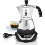 Bialetti Moka Timer Ηλεκτρικό Μπρίκι Espresso 6cups 356W Inox Ασημί 0006093/NP - Image 2