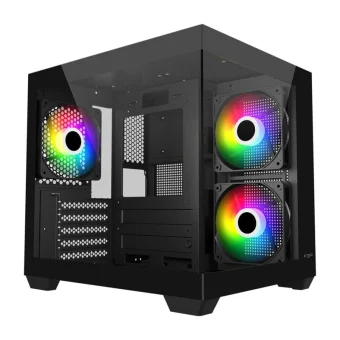 FSP/Fortron S140 Gaming Mini Tower Κουτί Υπολογιστή με ARGB Φωτισμό Μαύρο POC0000286