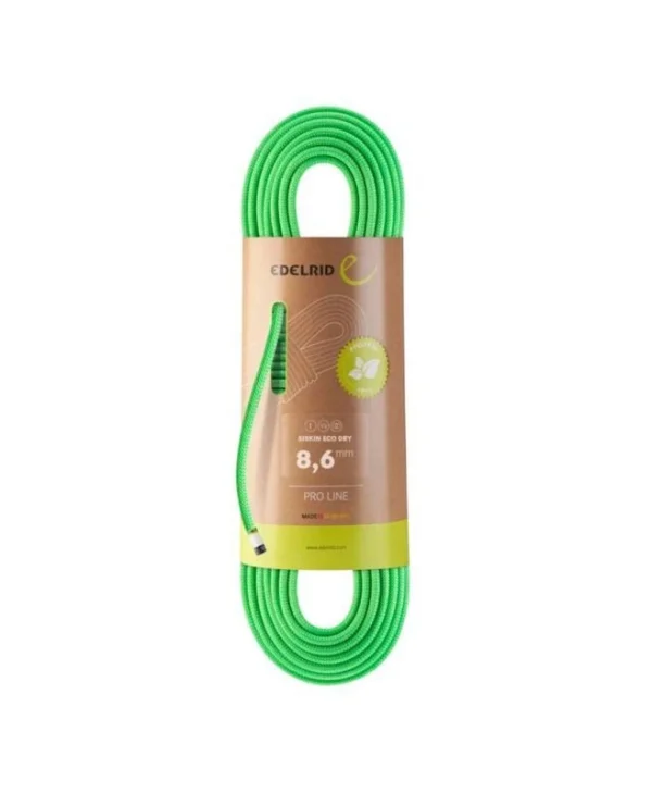 Siskin Eco Dry Rope 8.6 Mm 70 Meters Neon Green Green 0010460400003419