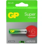 Gp Super Lr6 Aa Alkaline Battery 4+2 Pcs In Pack 1.5v Gp-ba-15a21-sbv6 20473 - Image 3