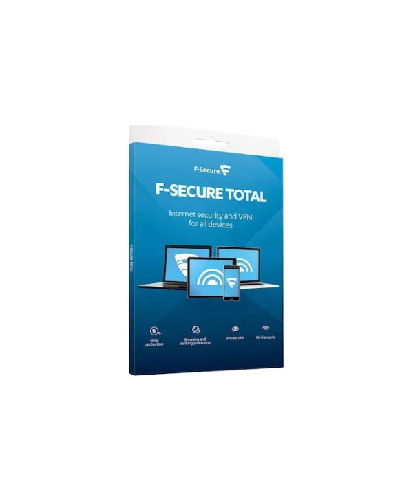 F-Secure Total Security & VPN για 25 Συσκευές και 1 Έτος Χρήσης (Ηλεκτρονική Άδεια) FCFTBR1N025E2