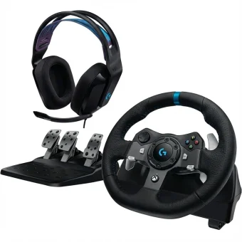Logitech G920 + G335 Τιμονιέρα με Πετάλια για PC / Xbox Series X/S 991-000551